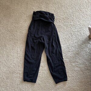 Black Lululemon Fold Over Capris